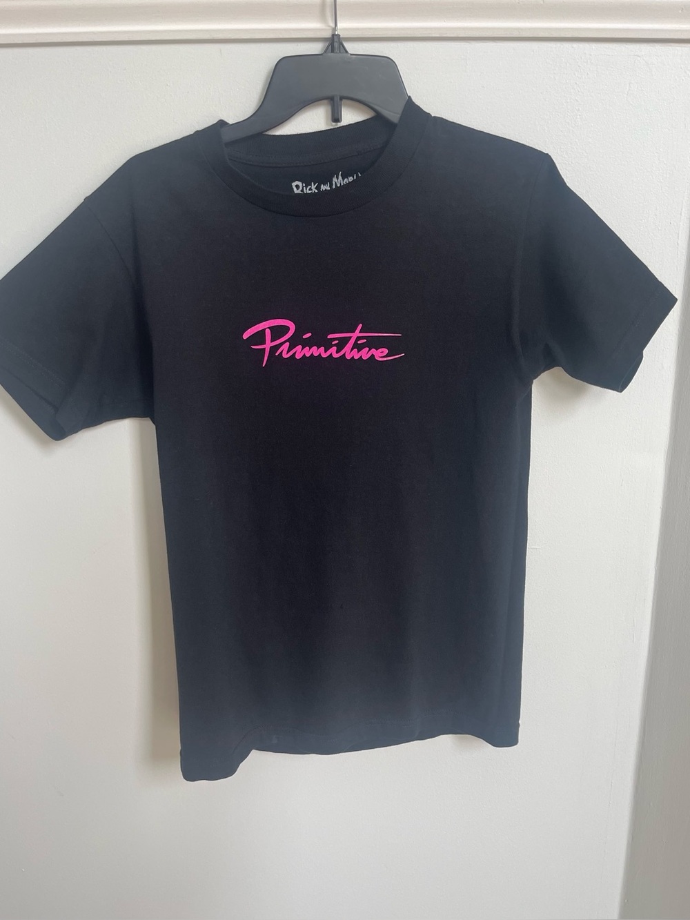 Primitive Black Rick and Morty Tag Graphic Tee